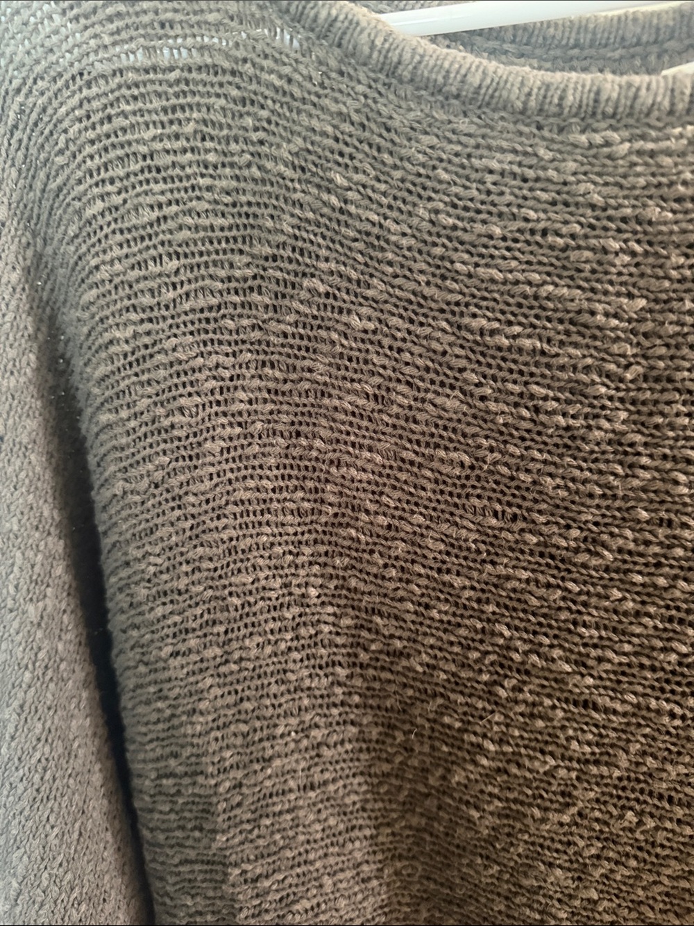 Me to We Olive Open-Knit Crewneck Sweater - Picture 4 of 9
